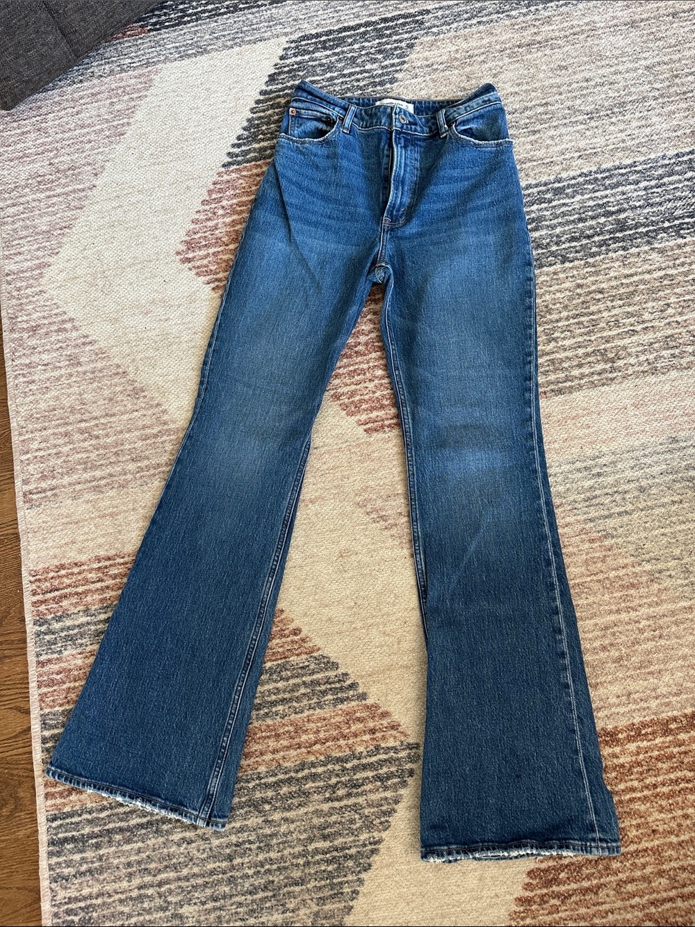 Abercrombie & Fitch Dark Blue Flare Jeans